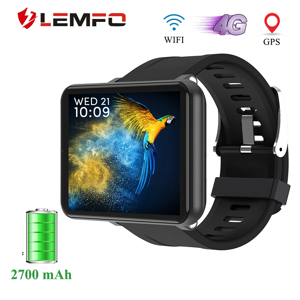 

LEMFO 4G Smart Watch Android 7.1 2.8 Inch 640*480 Screen 3GB + 32GB GPS WIFI 2700mah Big Battery Smartwatch Men