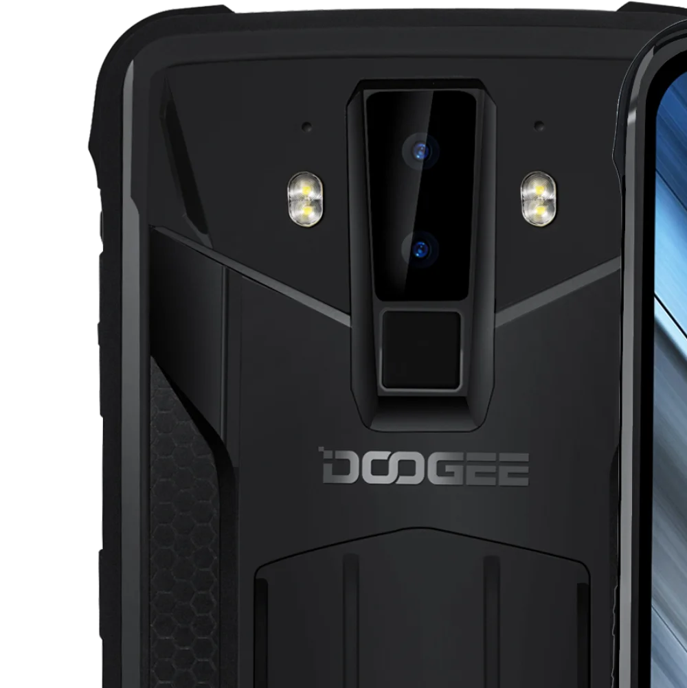 Doogee S90C, 4 ГБ, 64 ГБ, Android 9,0, 16 м, разблокировка лица, отпечаток пальца, ID, Беспроводная зарядка, NFC, двойной, 4G, LTE, OTG, 5050 мА/ч, модуль, сотовый телефон