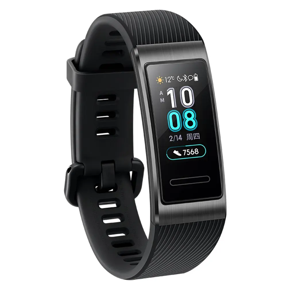 

For Huawei Band 3 Pro Built-in GPS Smart Watch AMOLED Touch Screen 50m Waterproof Bracelet Watch