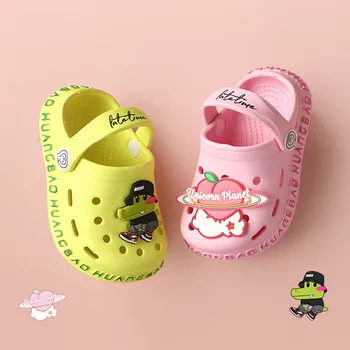 

Suihyung Summer Kids Beach Shoes Cartoon Cave Shoes For Boys Girls Children Two Wear Sandals Slippers Baby Toddler Garden Shoes