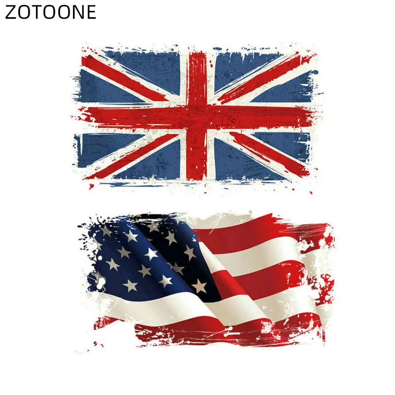 Нашивки ZOTOONE с баннером для одежды американская нашивка детей сделай сам