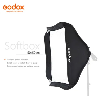 

Godox 50x50cm 20" * 20" Softbox Soft Box Bag Kit for Camera Studio Flash fit Godox S-Type Bowens Elinchrom Mount (Softbox only)