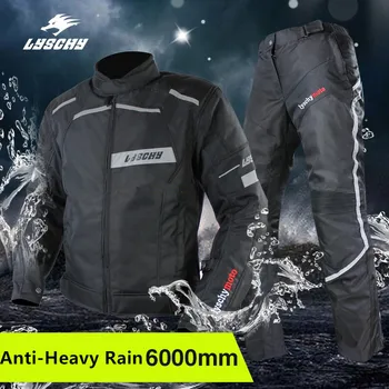

PU 100% Waterproof Motorcycle Jacket & Pants Off-Road Motorcycle Racing Protection Suit Motorcycle Jacket Motocross Coat M-4XL #