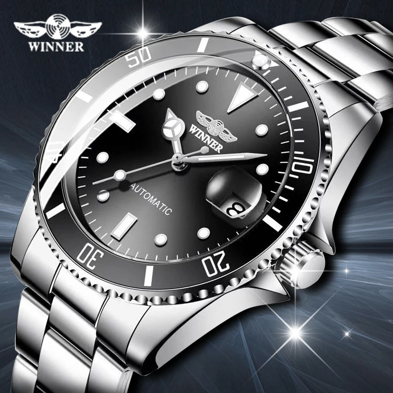 Drop Shipping WINNER orologio meccanico da uomo di marca superiore orologio  automatico di lusso in acciaio inossidabile orologio maschile Relogio  Masculino|Mechanical Watches| - AliExpress