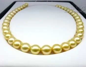 

FREE shipping>>> >>>HUGE 17"14MM NATURAL SOUTH SEA GENUINE PEARL NECKLACE