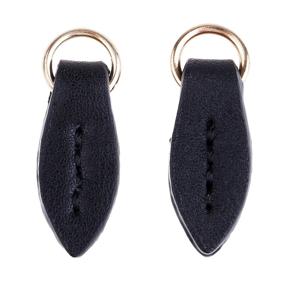 2Pcs Leaf Shaped Leather Zip Tags Zipper Pulls Zipper Extension Zip Slider Replacement Fixers Puller Slider Jacket Backpack