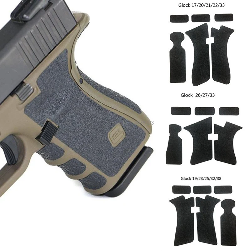 Нескользящая резиновая текстурная клейкая лента для пистолета Gen 3 4 5 Glock 17 19 21 22 26
