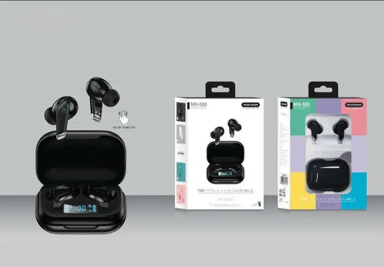 fashion style mg s20 led display Headphones Wireless Bluetooth Headsets Vs Generation 3 b11 f9 universal for car driver out door