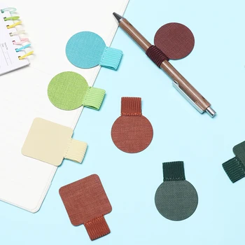 

1PCS 16 w57 Self-adhesive Leather Pen For c07 Journals boards Pen Pencil Elastic Loop Clip