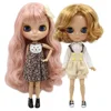ICY DBS Blyth Doll 1/6 bjd toy joint body tan skin doll 30cm shiny face for DIY custom doll 1