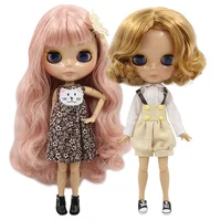 ICY DBS Blyth Doll 1/6 bjd toy joint body tan skin doll 30cm shiny face for DIY custom doll 1