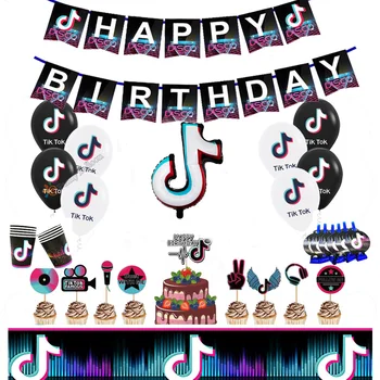 

12pcs/lot tiktok latex Balloon Party Supplies Birthday Party Decorations Toys For Kids Globos