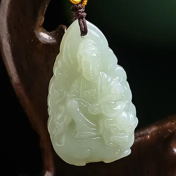 

Natural Xinjiang Hetian Jade Pendant Necklace