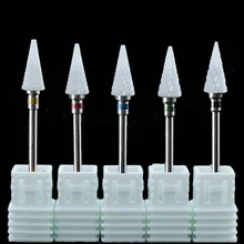 27 типов керамических сверл для ногтей, электрическая дрель, маникюрный станок, аксессуары, вольфрамовые алмазные фрезы, пилки для ногтей