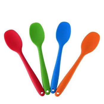 

Universal Heat Resistant Integrate Handle Silicone Spoon Scraper Spatula Ice Cream Cake Kitchen Tool Utensil