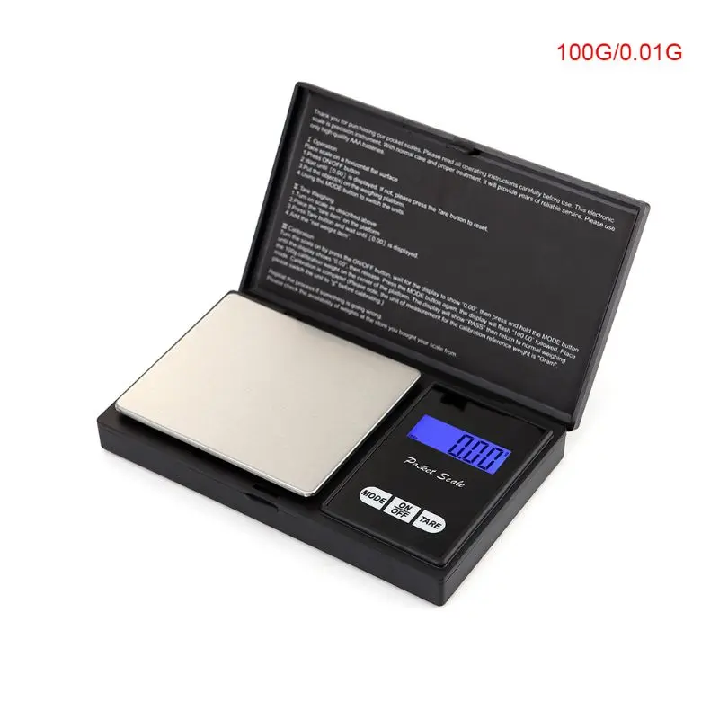 

Small Electronic Jewelry Scale 0.01g High Precision Portable Pocket Mini Tea Gold Gift Table Scale