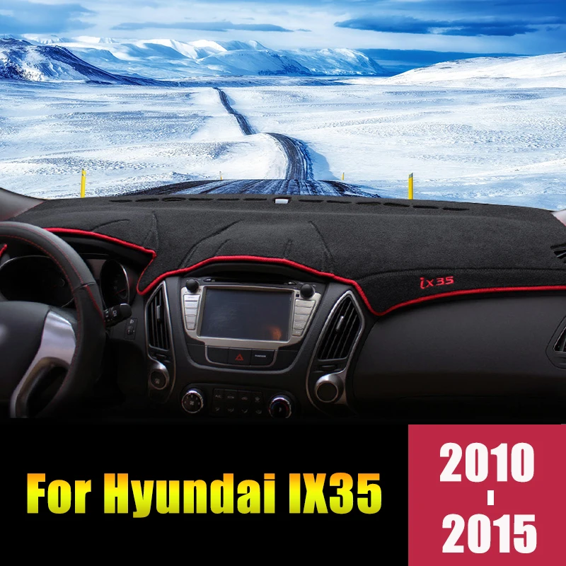 Коврики для приборной панели автомобиля Hyundai IX35 2010 2011 2012 2013 2014 2015 LHD|Лепнина