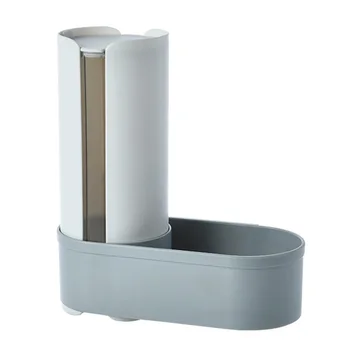 

Pull Type Disposable Cup Dispenser Holder Storage Rack Automatic Hotel With Cover Water Cooler ABS Space Saving Wall Mounted