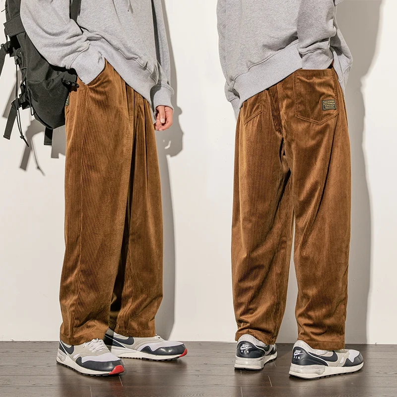 Corduroy pants men casual loose staight trousers mens joggers corduroy trousers male fashion autumn winter pant Corduroy pants men casual loose staight trousers mens joggers corduroy trousers male fashion autumn winter pant