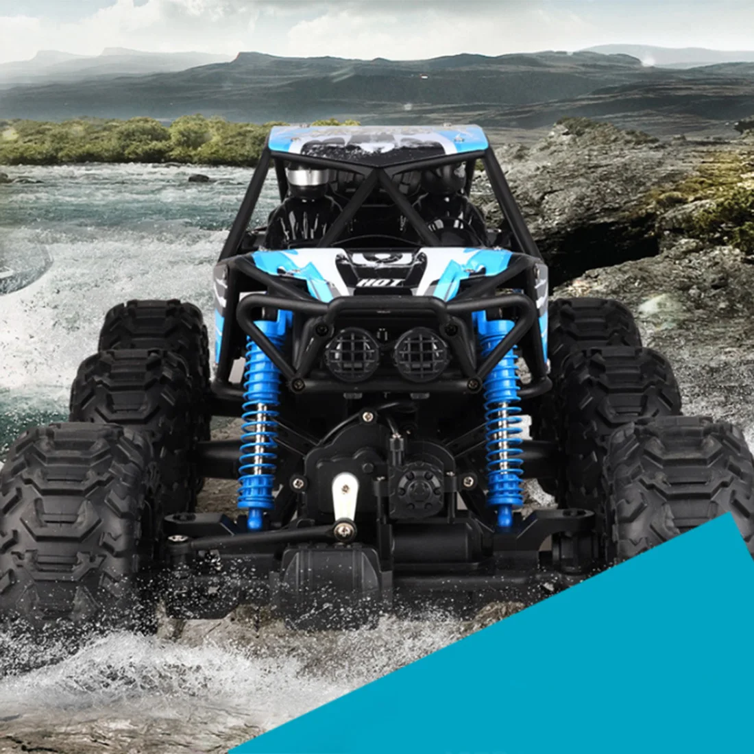 48 см 1:8 6WD 2,4G RC альпинистский автомобиль внедорожный автомобиль-амфибия высокоскоростной автомобиль обучающая игрушка подарок для ребенка взрослый-синий желтый XL