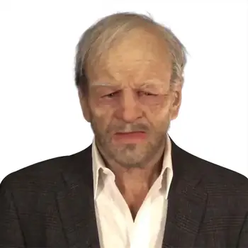 

Halloween New Grandma Grandpa Face Wig Old Man Mask Headgear Old Man Head Horror Mask Masquerade Mask