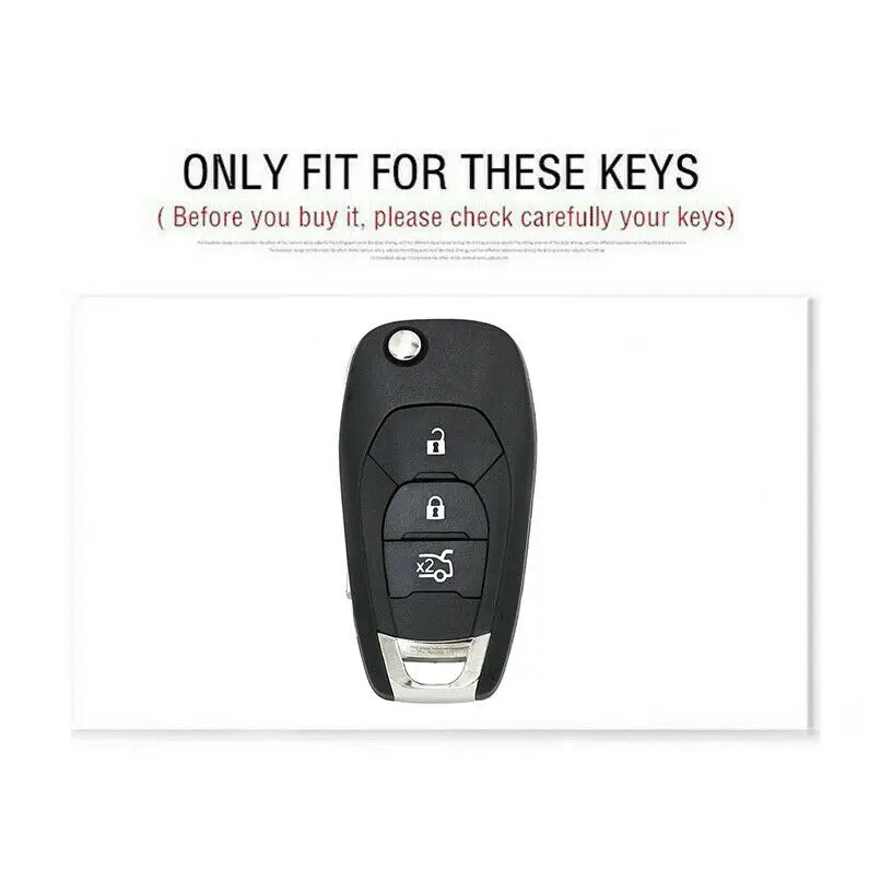 Кожаный чехол для ключей автомобиля для Chevrolet Cruze Sonic Spark Trax 3 кнопки складной чехол дистанционного брелока брелок держатель авто аксессуар