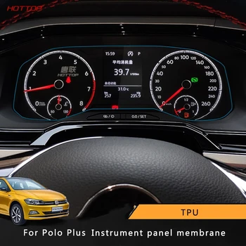 

For Volkswagen VW Polo Plus 2019 Dashboard Protective Film LCD Screen Display Screen Stickers Anti-Fingerprints
