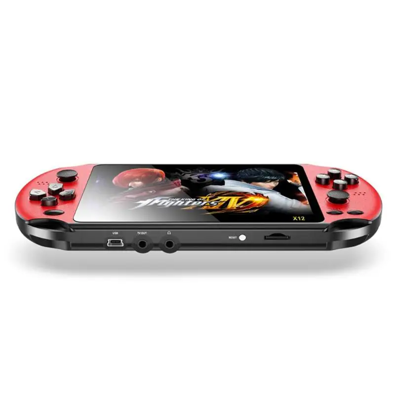 ALLOYSEED X12 PLUS 5,1 дюймов портативная игровая консоль 8 Гб Ретро Видео игровой плеер встроенные 2000 игры для psp FC GBA NES игровой плеер