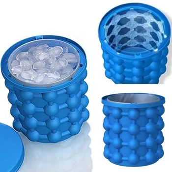 

Silicone Forms Ice Cream Bucket Mold Ice Bucket for Home and Kitchen Ice Cube Maker
