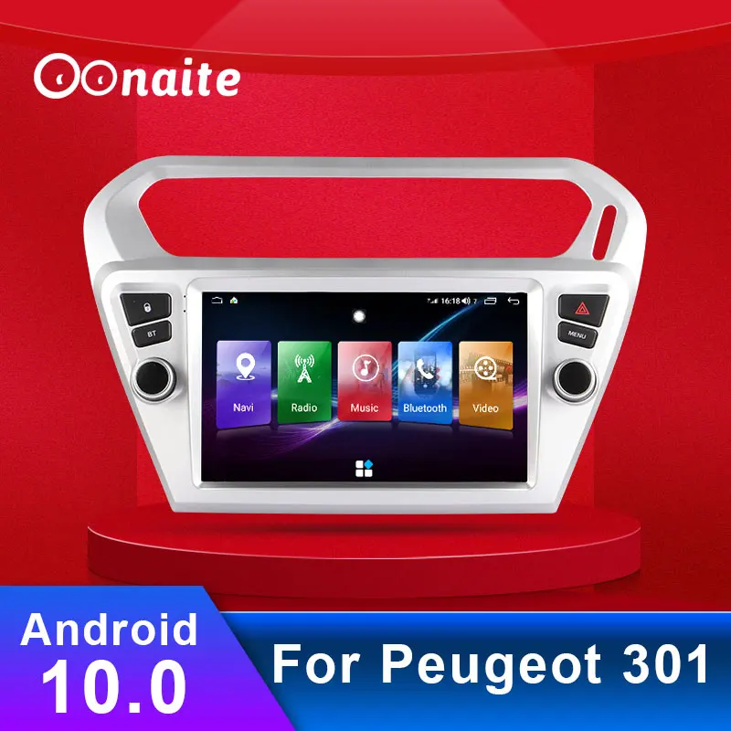 Для Peugeot 301 9 дюймов Автомобильный Радио Bluetooth GPS навигатор MP5 плеер FM стерео AUX RCA