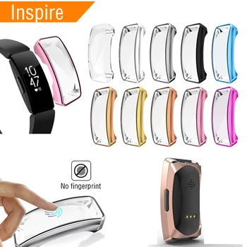 

2020 Soft TPU Case for Fitbit Inspire Band Watch Cases Cover Screen Protector Smart Watch Accessories for Fitbit Inspire Hr Band