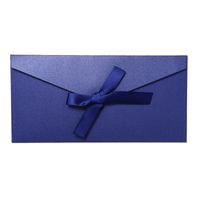 50 шт./компл. высокого качества лента Бумага B6& DL размер конверты жемчужная бумага DIY свадебные бизнес приглашения конверты/Подарочный конверт - Цвет: lake blue L