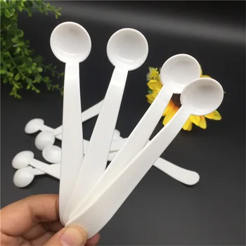 

2g Measuring Spoons Professional White Plastic Scoops for Food/Milk/Washing Powder/Medicine Measuring