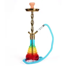 Chicha Полный Набор цинковый сплав золото кальян красочные кальян наргиле Completo Dab Rig в ночной бар и вечерние аксессуары для шланга