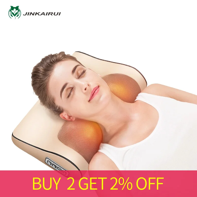 Neck Massager Cervical Shiatsu Massage Pillow Electric Multifunctional Massage Cushion Neck shoulder Body Relax Device