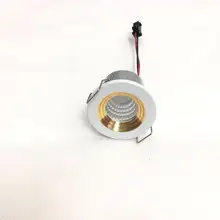 10 шт./лот AC85-265v Светодиодный точечный мини-светильник лампа для шкафа 3 Вт Высокая мощность Led теплый белый Внутреннее освещение