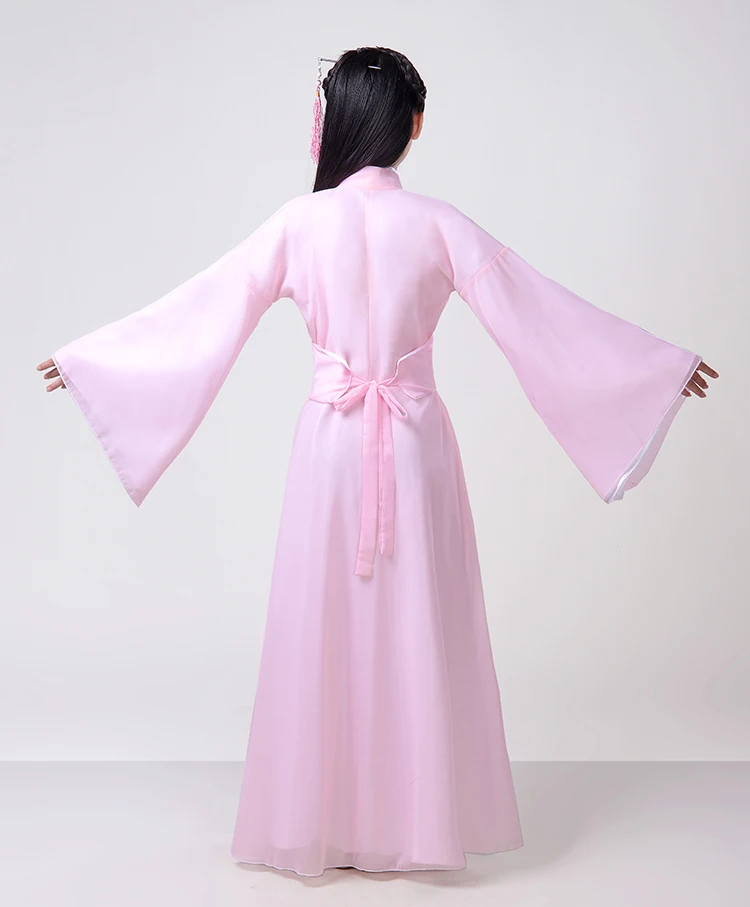 Китайский костюм для народных танцев для девочек; Hanfu; детская одежда в китайском стиле; костюм для девочек; платье