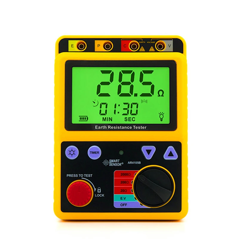 US $116.00 Smart Sensor AR4105B Digital Earth Resistance Tester Measure Grounding Furnish Transformer Station Power Distribution Lines