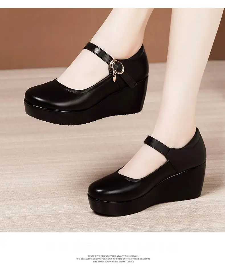 Gktinoo 2022 Spring Leather Shoes Women 