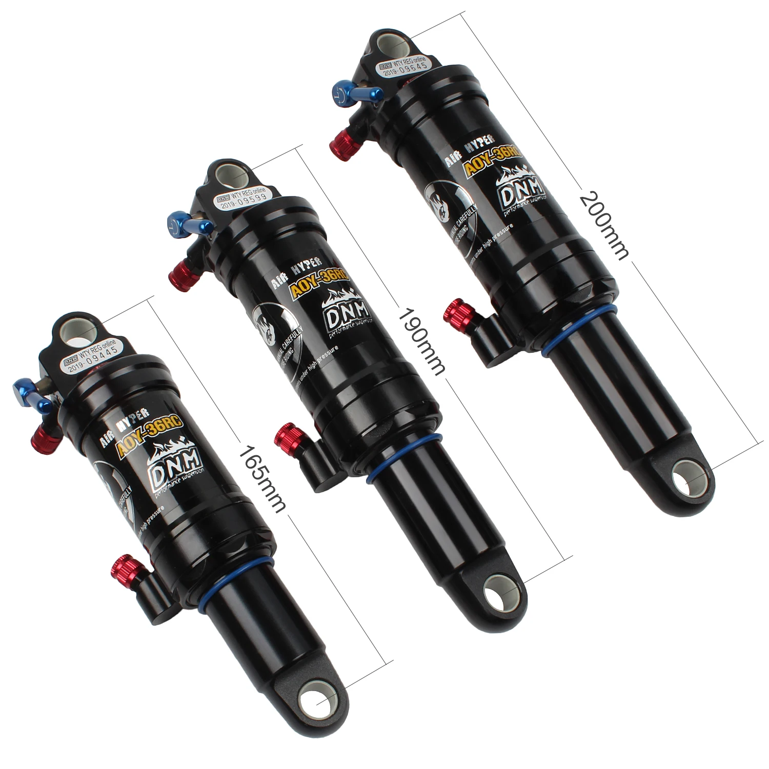 Mountain Bike Air Rear Shock Rebound MTB Downhill Shock Absorber Adjustable Damping/Air Pressure Lock Out