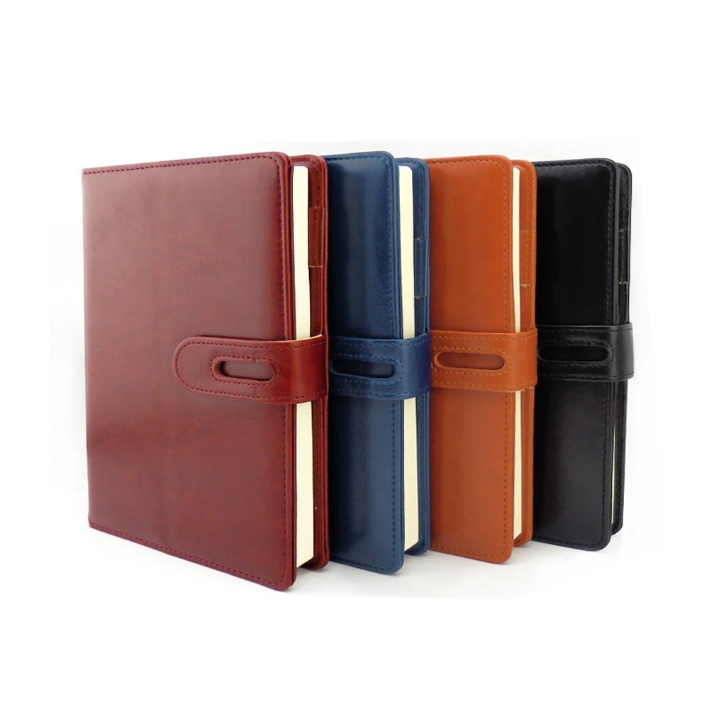 A5 Faux Leather Stationery Thicker Notebook with Hasp,80 GSM Inner