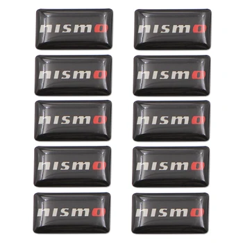 

Car styling 10PCS NISMO decorative car sticker logo badge wheel decal for Nissan Ti Datianna Skyline Jock X Wake Almera