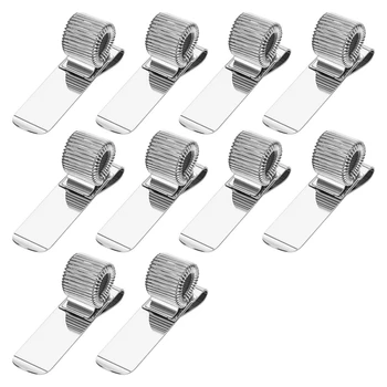

Stainless Steel Pen Holder for Spring Notebooks and Clipboards Fits Almost All Pen Sizes for Home Office Kitchen Carts and Pocke