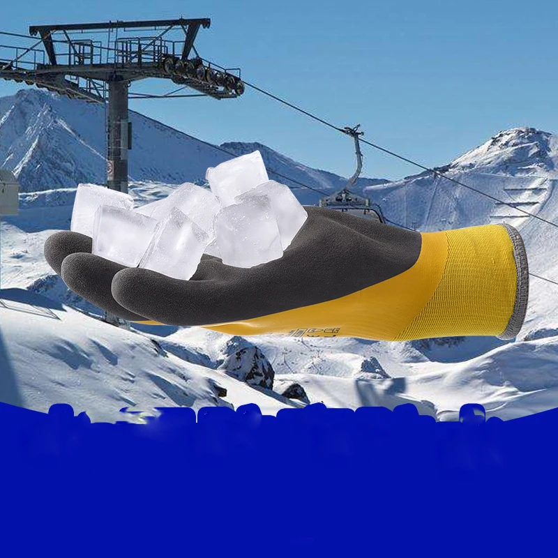 Wonder Grip плотные садовые рабочие перчатки Coldproof рабочие перчатки двухслойный латекс с покрытием защитные садовые перчатки