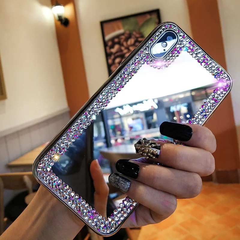 Makeup Mirror Case for Samsung galaxy J2 J5 J7 Prime J3 2016 Pro 2018 A10 A20 A30 A40 A50 A70 A01 21 A51 A71 Back Cover | Мобильные