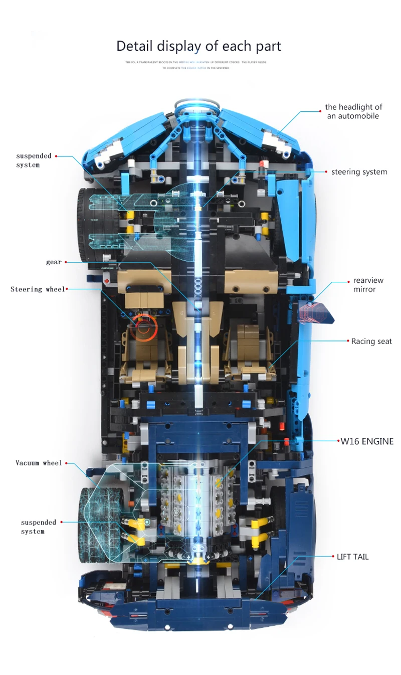 Супер гоночный автомобиль 23009 23010 20086 совместимый Technic 42083 MOC-22970 MOC-23010 строительные блоки кирпичи игрушки подарки