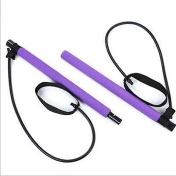 

Hot AD-Portable Fitness Pilates Bar Yoga Tension Bar for Chest Expansion Fitness Exercise