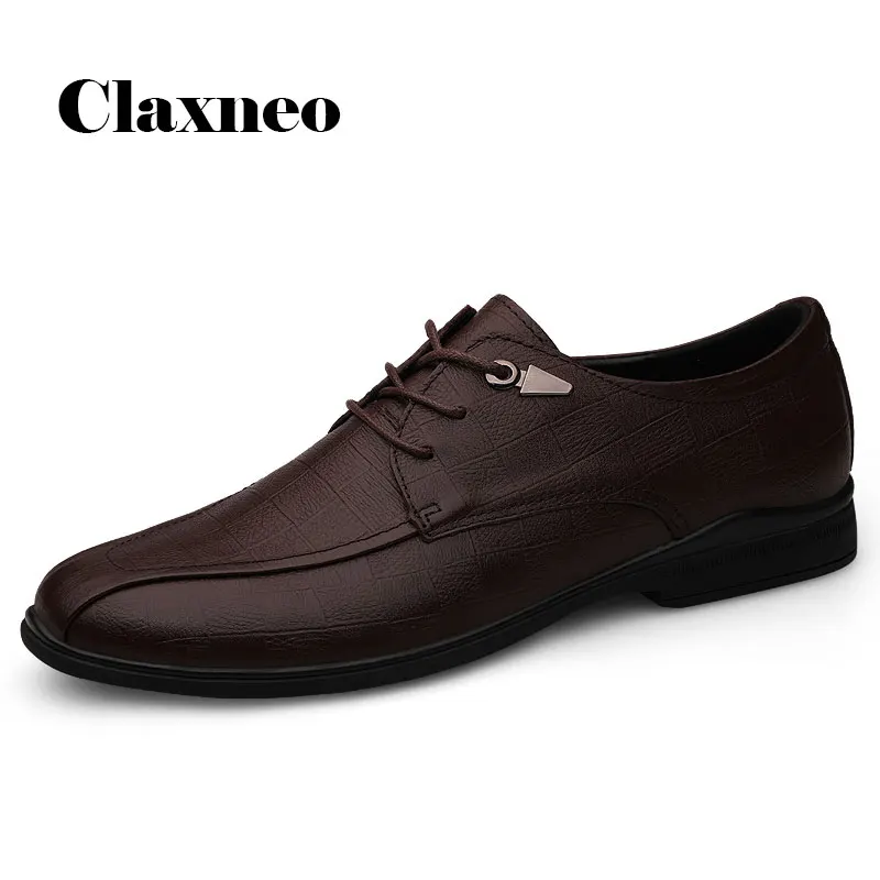 Туфли мужские демисезонные из натуральной кожи Дизайнерские повседневные деловые туфли Дерби оксфорды