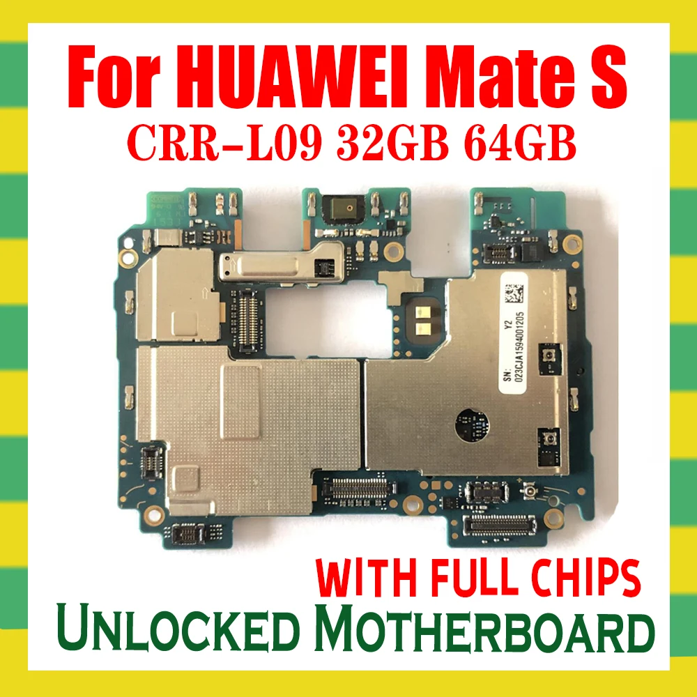 Original For HUAWEI Mate S Motherboard 32GB 64GB 100% Tested Logic Board CRR-L09 Mainboard With Full Chips | Мобильные телефоны и