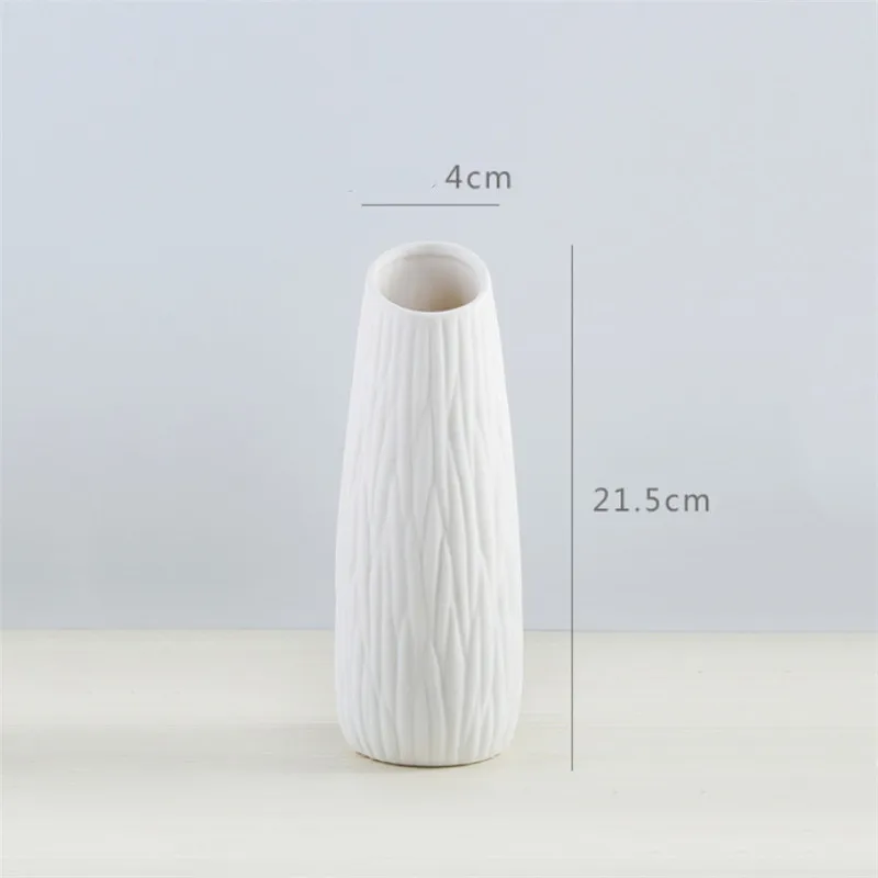 Европейский современный минималистичный керамический белый/чёрный Настольный ваза для цветов Модный цветочный горшок креативный свадебный подарок украшение дома - Цвет: Style 4